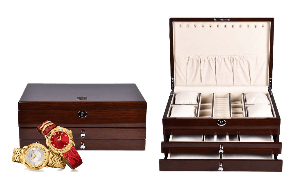 Bảo hành hộp đựng đồ trang sức bằng gỗ cao cấp Wrist HTS119